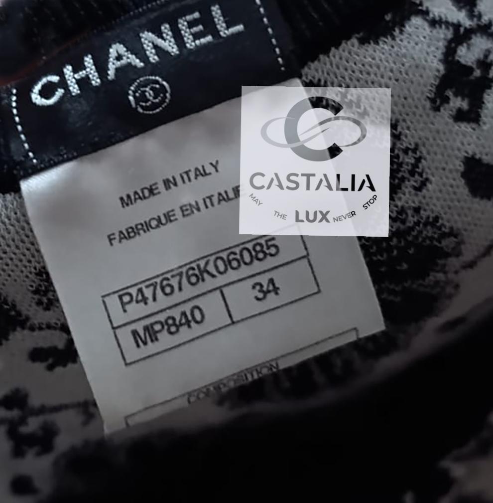 Chanel Paris / Singapore CC Logo Camellias Dress 34 FR For Sale 7