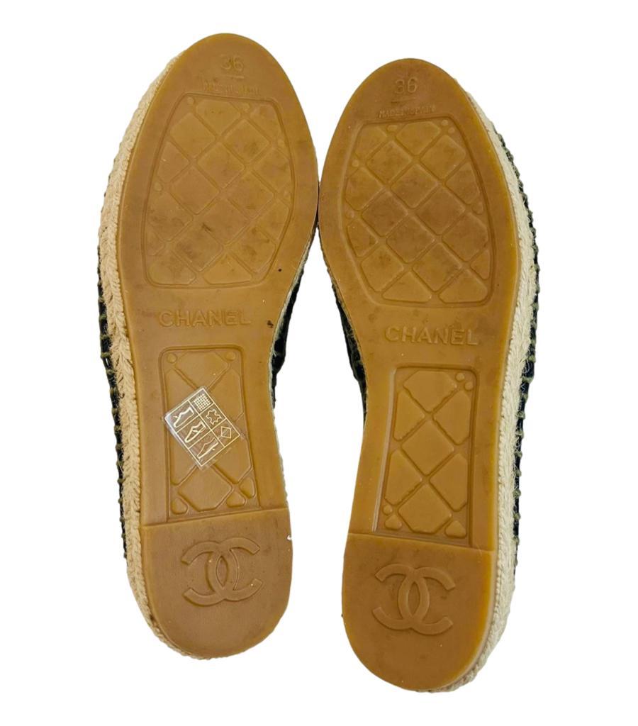 Chanel 'CC' Logo Canvas Espadrilles 1