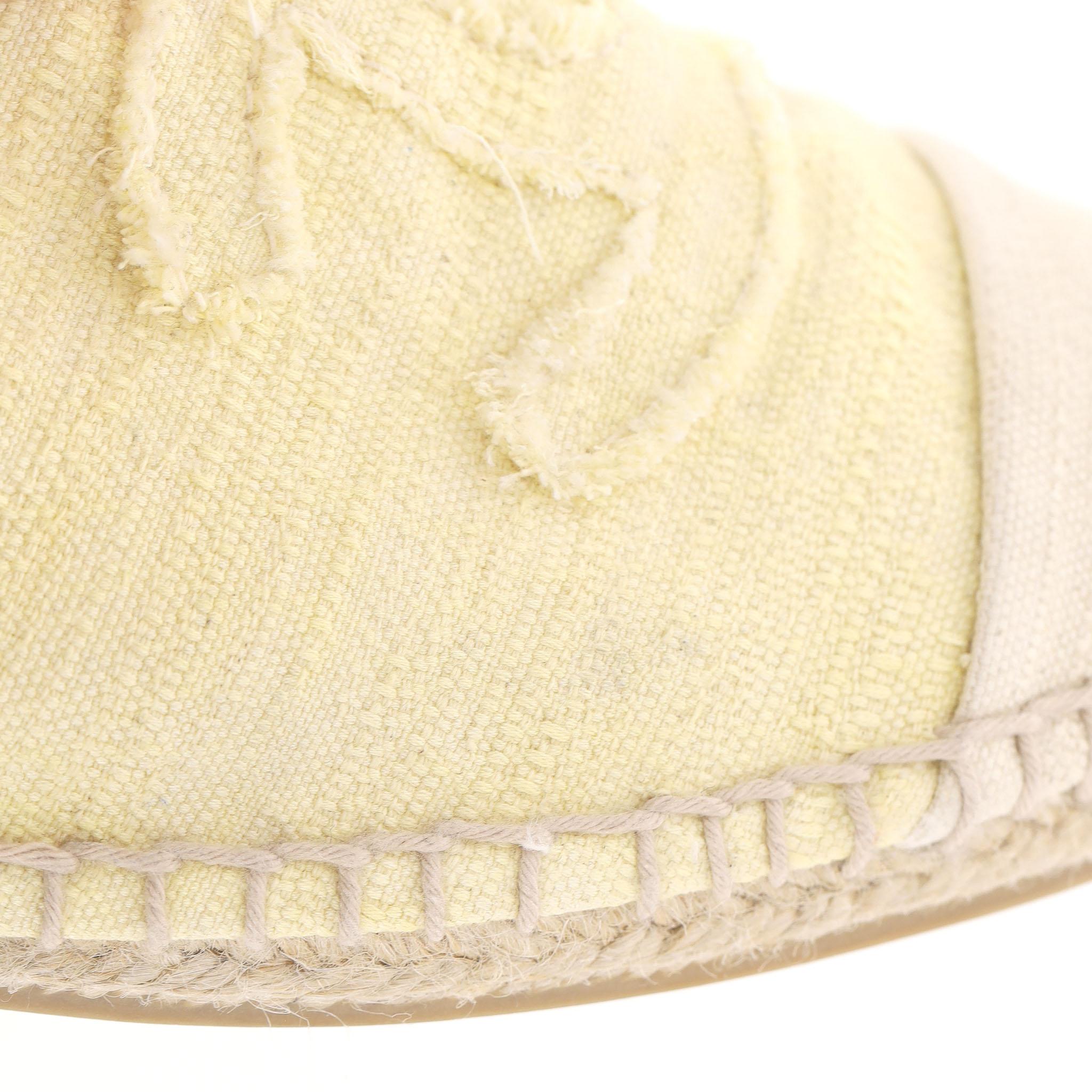 Chanel 'CC' Logo Canvas Espadrilles For Sale 4