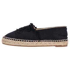 Chanel 'CC' Logo Espadrilles aus Segeltuch mit Logo