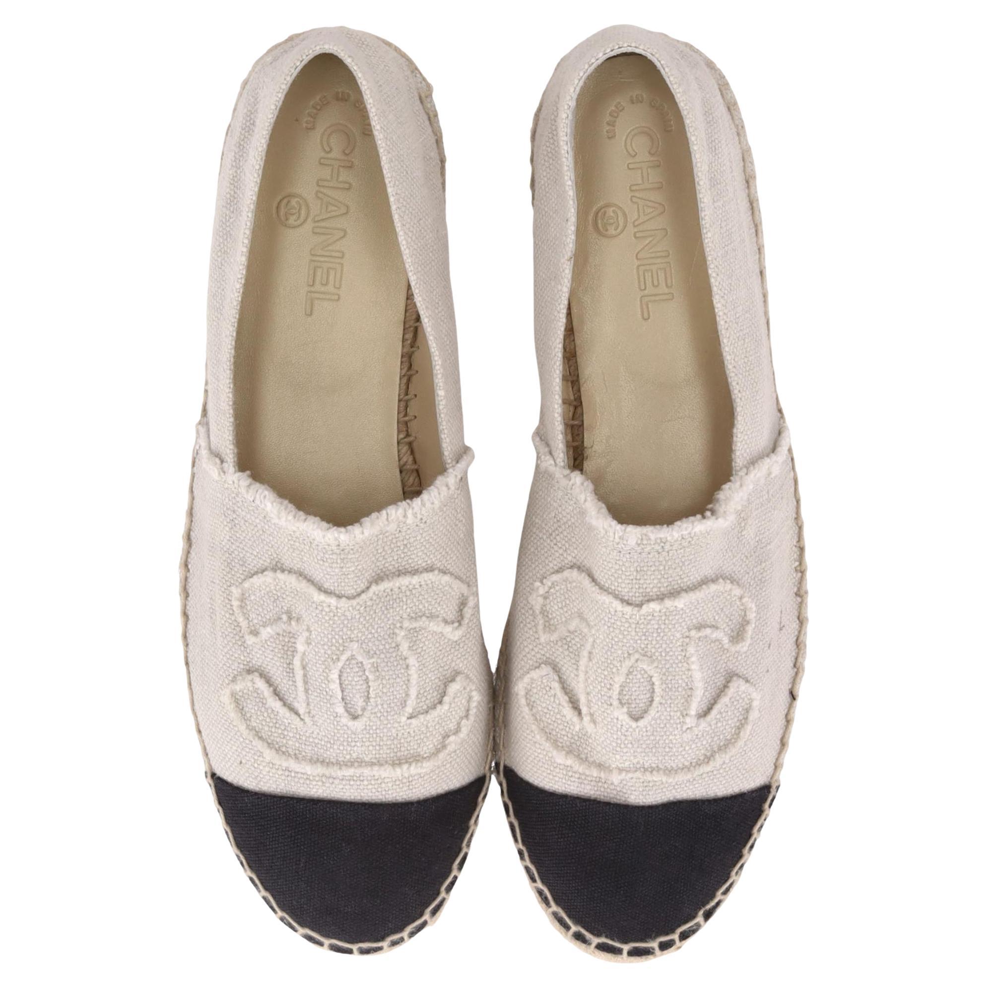 Espadrillas in tela con logo 
CC
 di Chanel