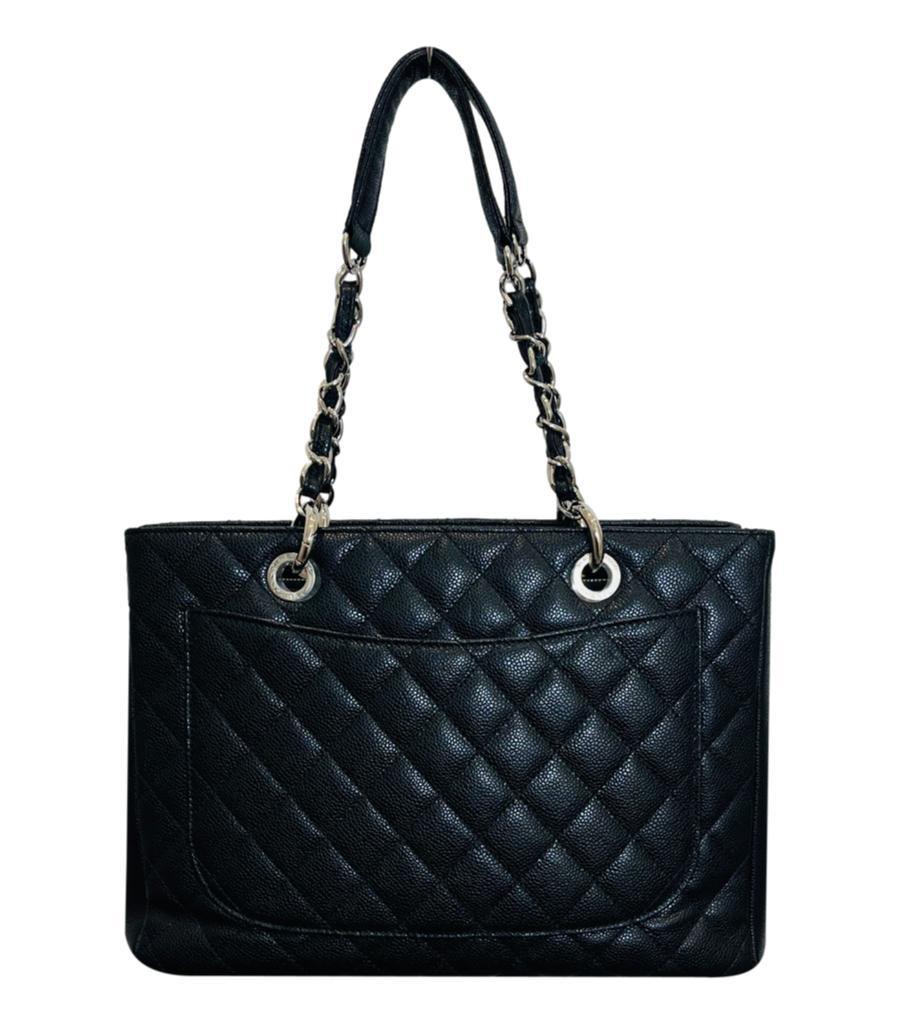 Chanel 'CC' Logo Caviar Leather Grand Shopping Tote Bag Excellent état - En vente à London, GB