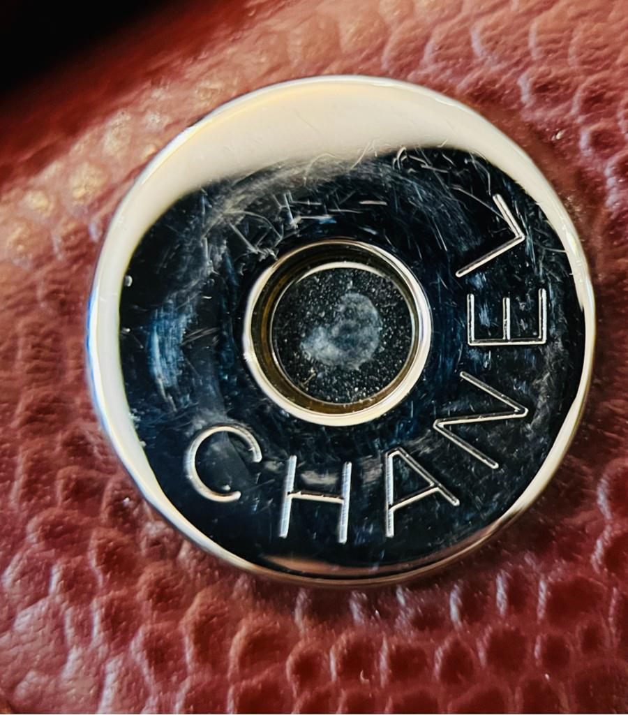 Chanel 'CC' Logo Caviar Leather Petite Shopping Tote Bag en vente 4