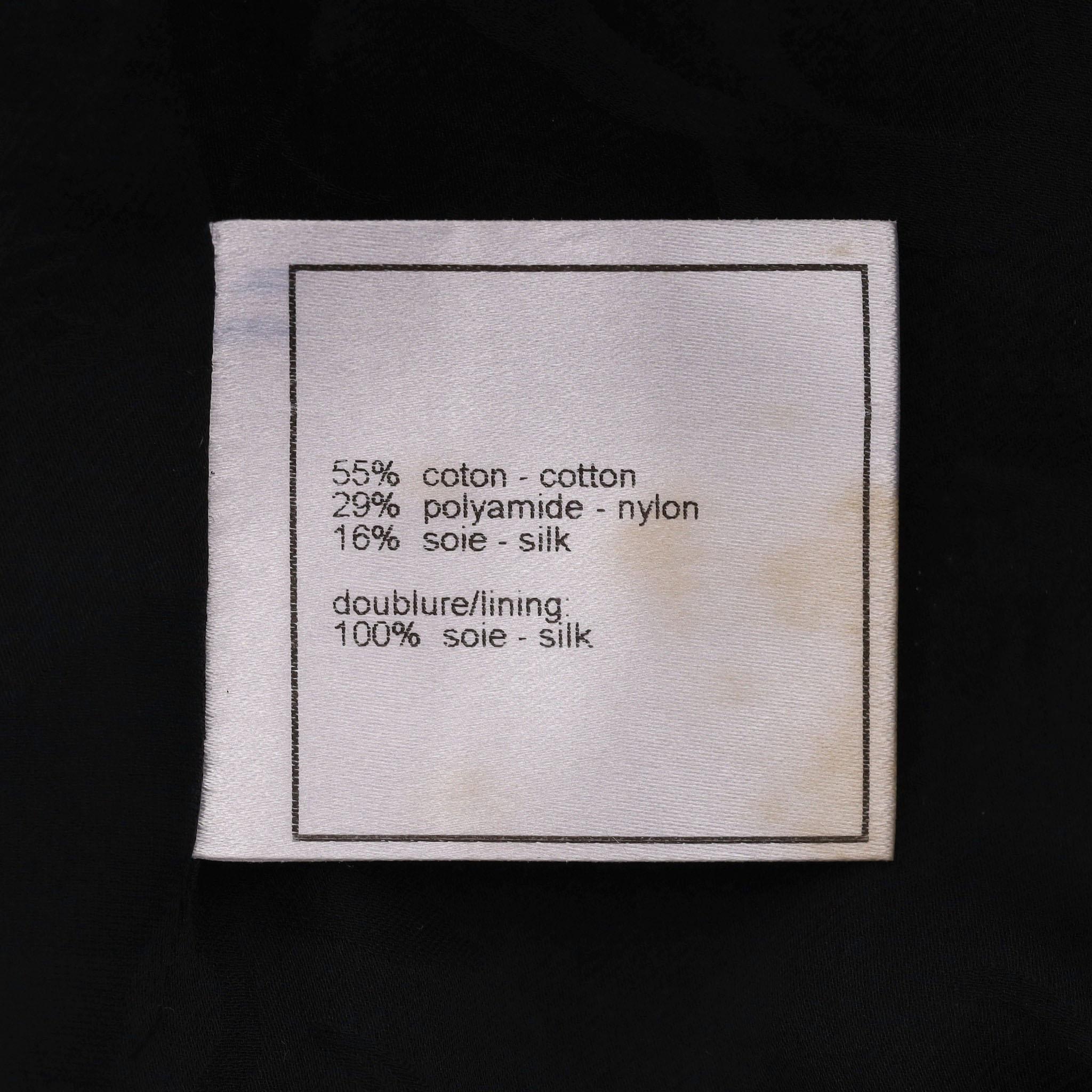 Chanel 'CC' Logo & Chain Detail Tweed Jacket For Sale 5