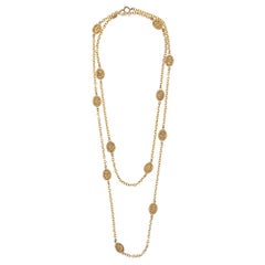 Vintage Chanel CC Logo Chain Necklace