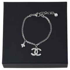 Chanel Cc Logo Crystal Bracelet