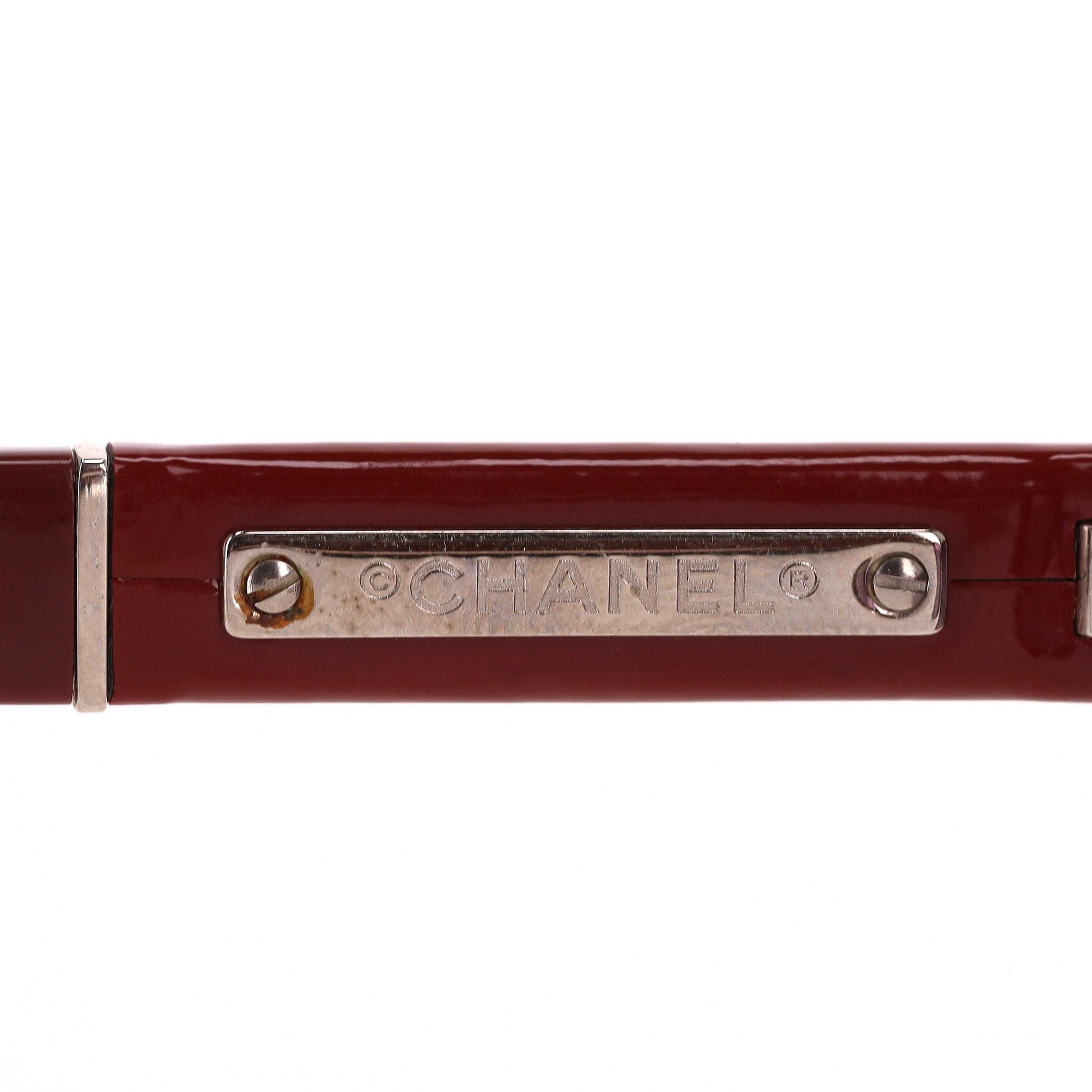 Lunettes de soleil papillon avec logo 'CC' de Chanel en vente 1