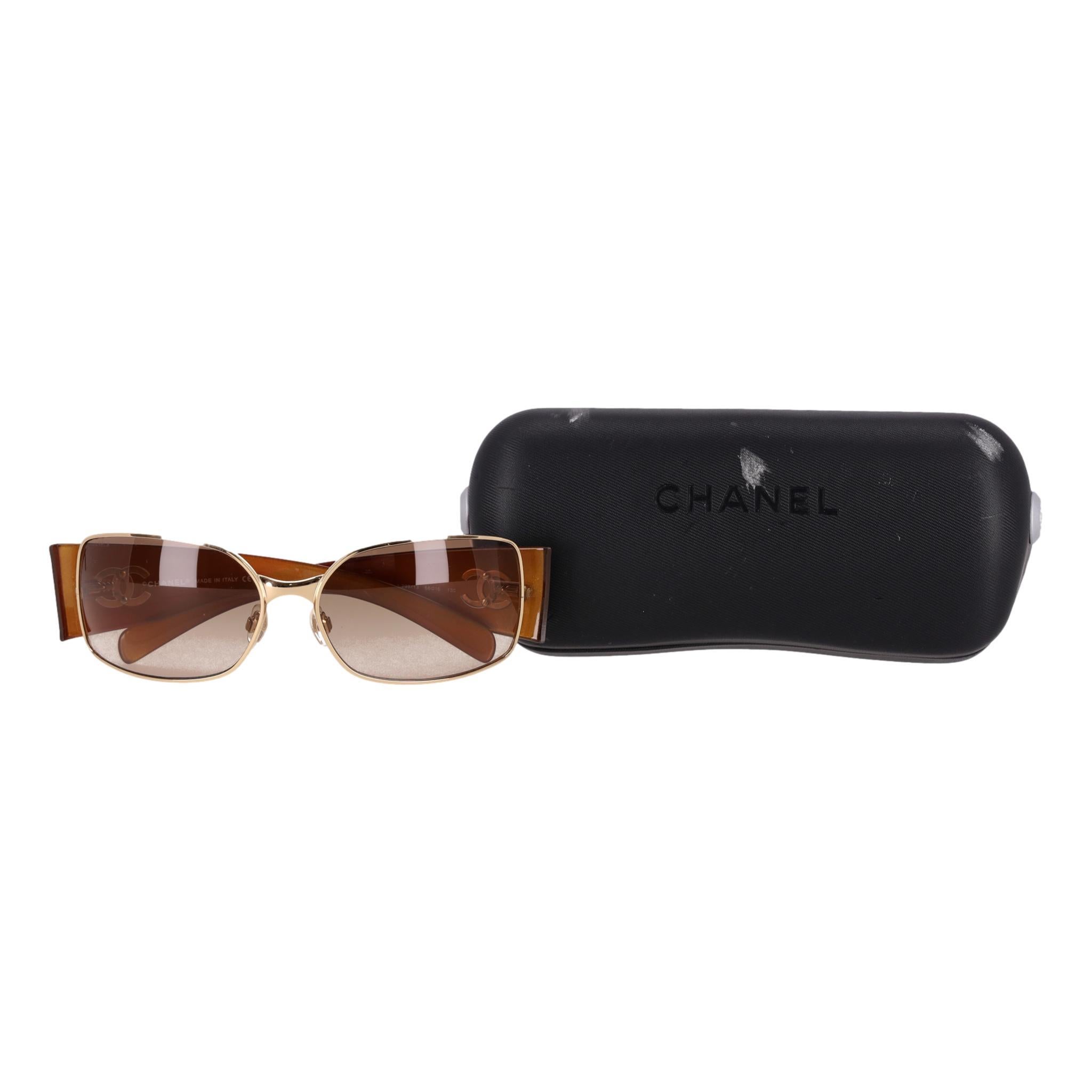 Women's Chanel 'CC' Logo Detail Oversized Sunglasses For Sale