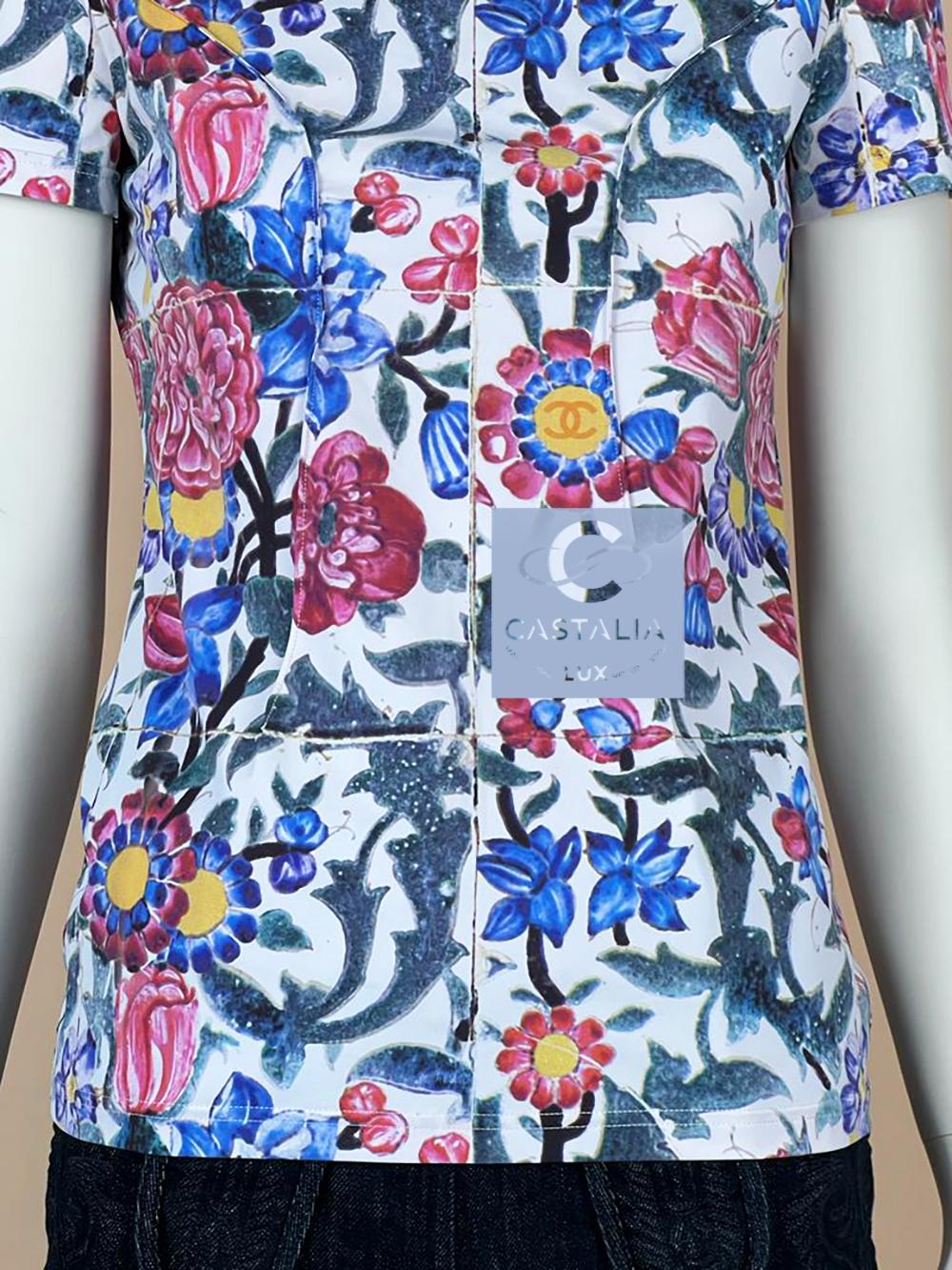 Chanel CC Logo Dubai Collection Mosaic T-Shirt 3