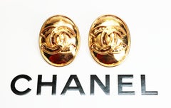 Chanel CC Logo Earrings