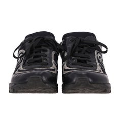 Chanel 'CC' Logo Embroidered Neoprene & Leather Sneakers