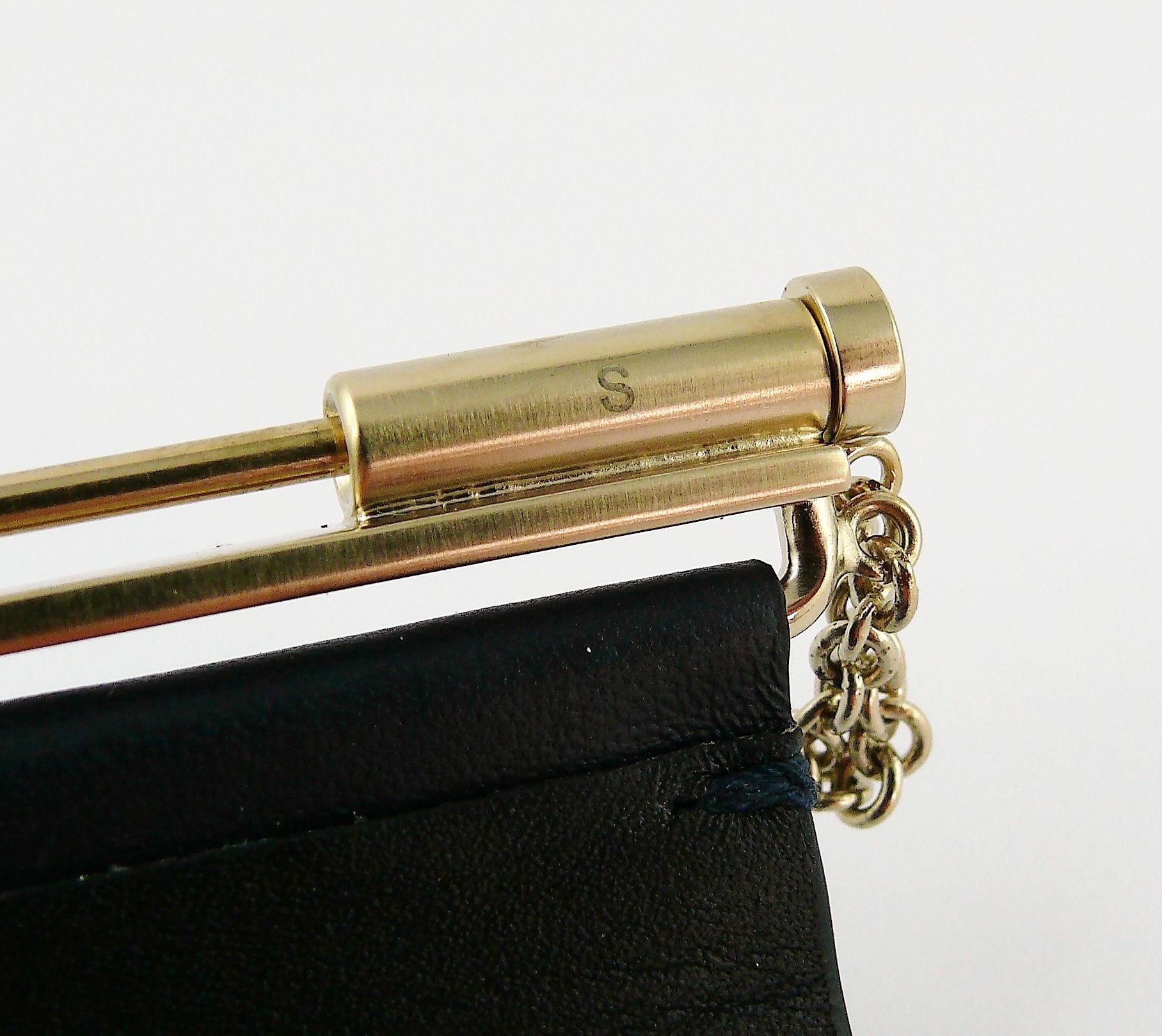 Chanel CC Logo Exclusive Edition Wide Leather Cuff Bracelet 4