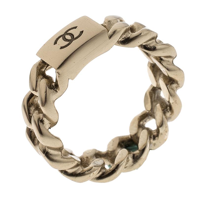 Chanel on sale chain ring
