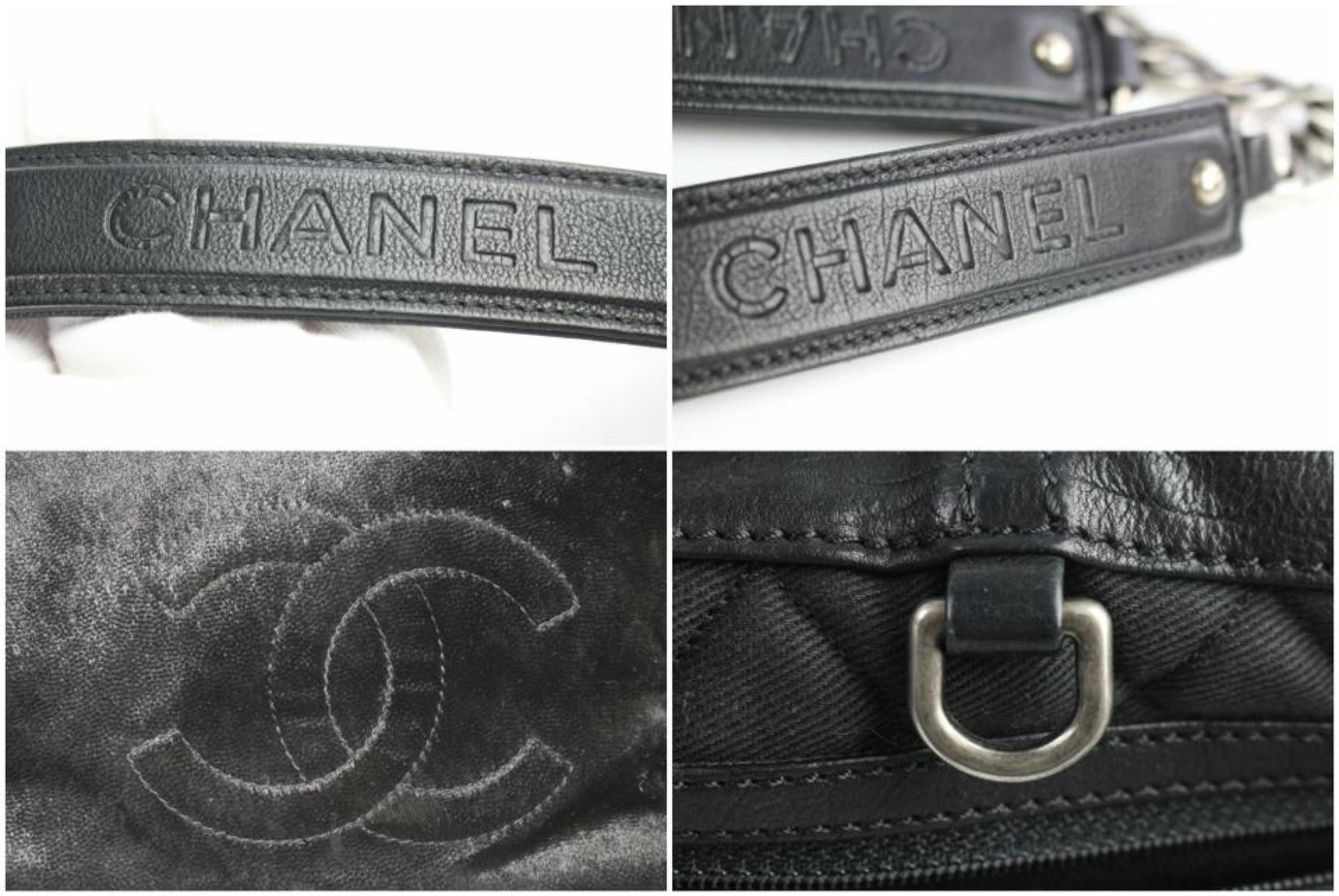 Chanel Cc Logo Hair Chain 4ce0102 Black Pony Fur Tote For Sale 1