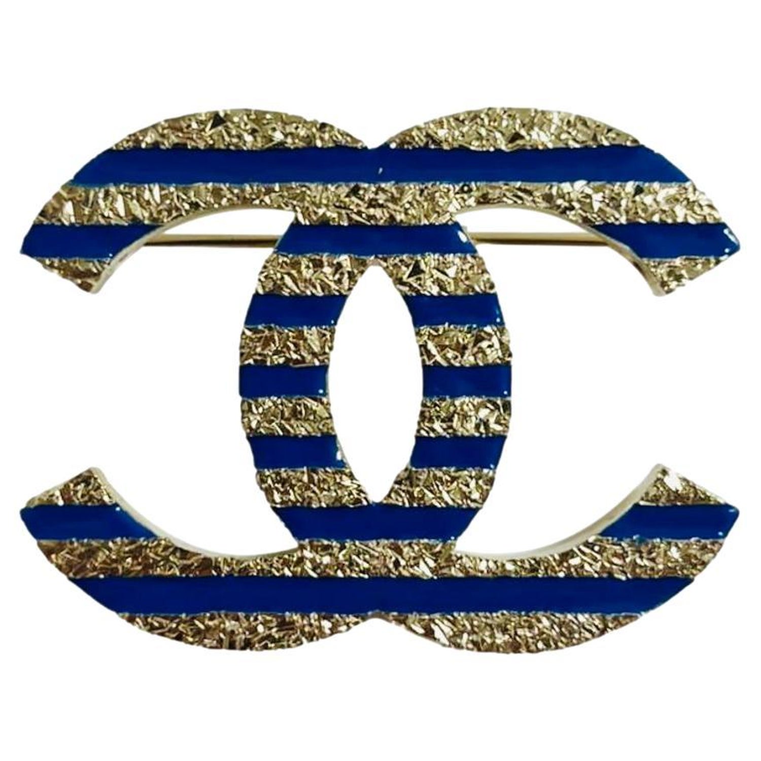 Chanel Strass CC Floral Brooch - Gold-Plated Pin, Brooches - CHA912493