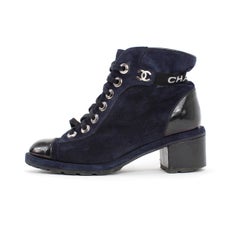 Chanel CC Logo Leather Boots