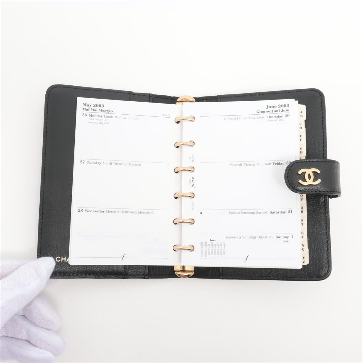 Chanel CC Logo Leather Notebook Cover 2