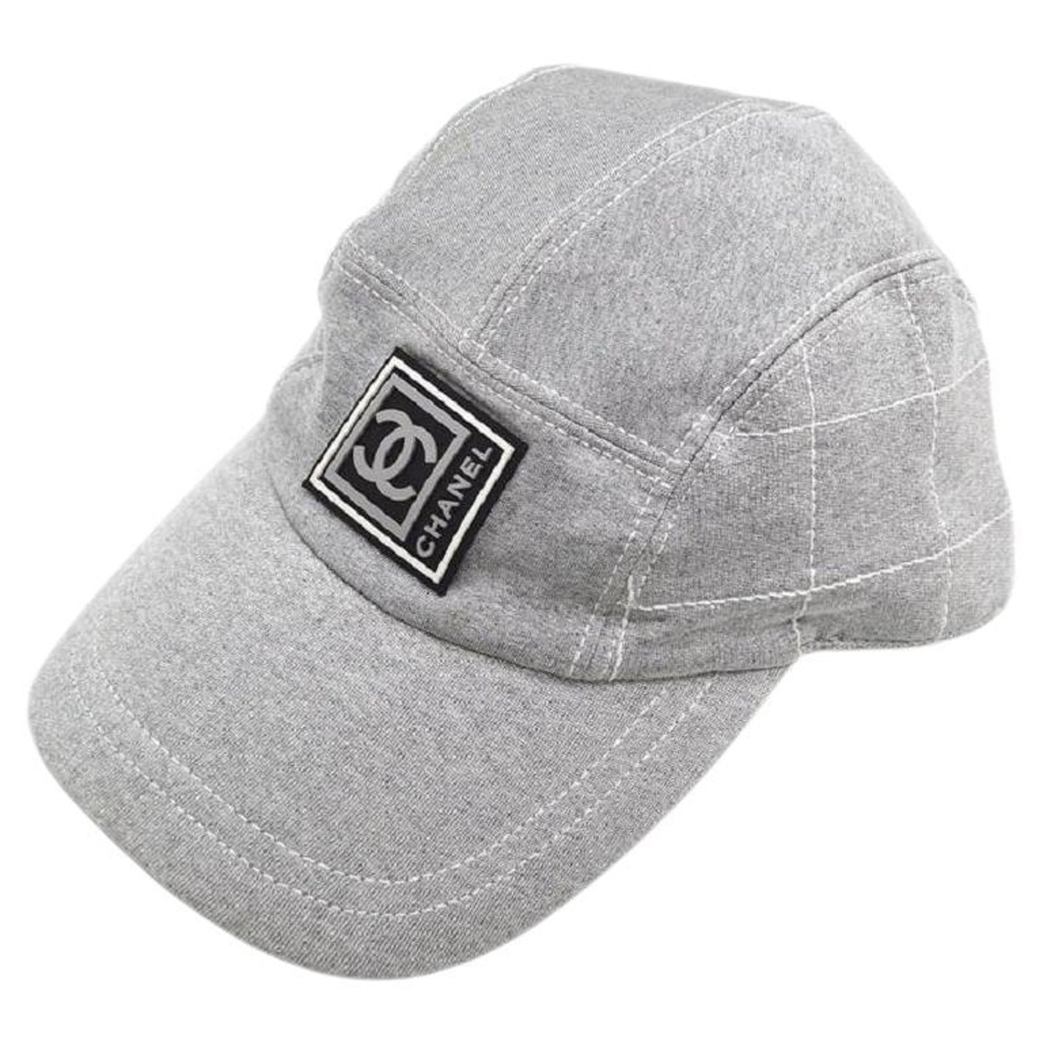CHANEL CC Logo Light Gray Nylon Cotton Sport Line Men's Women's Baseball  Cap Hat For Sale at 1stDibs | chanel mens hat, chanel cap, chanel baseball  cap