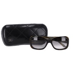 Chanel   'CC'  Logo Marble Effect Sunglasses