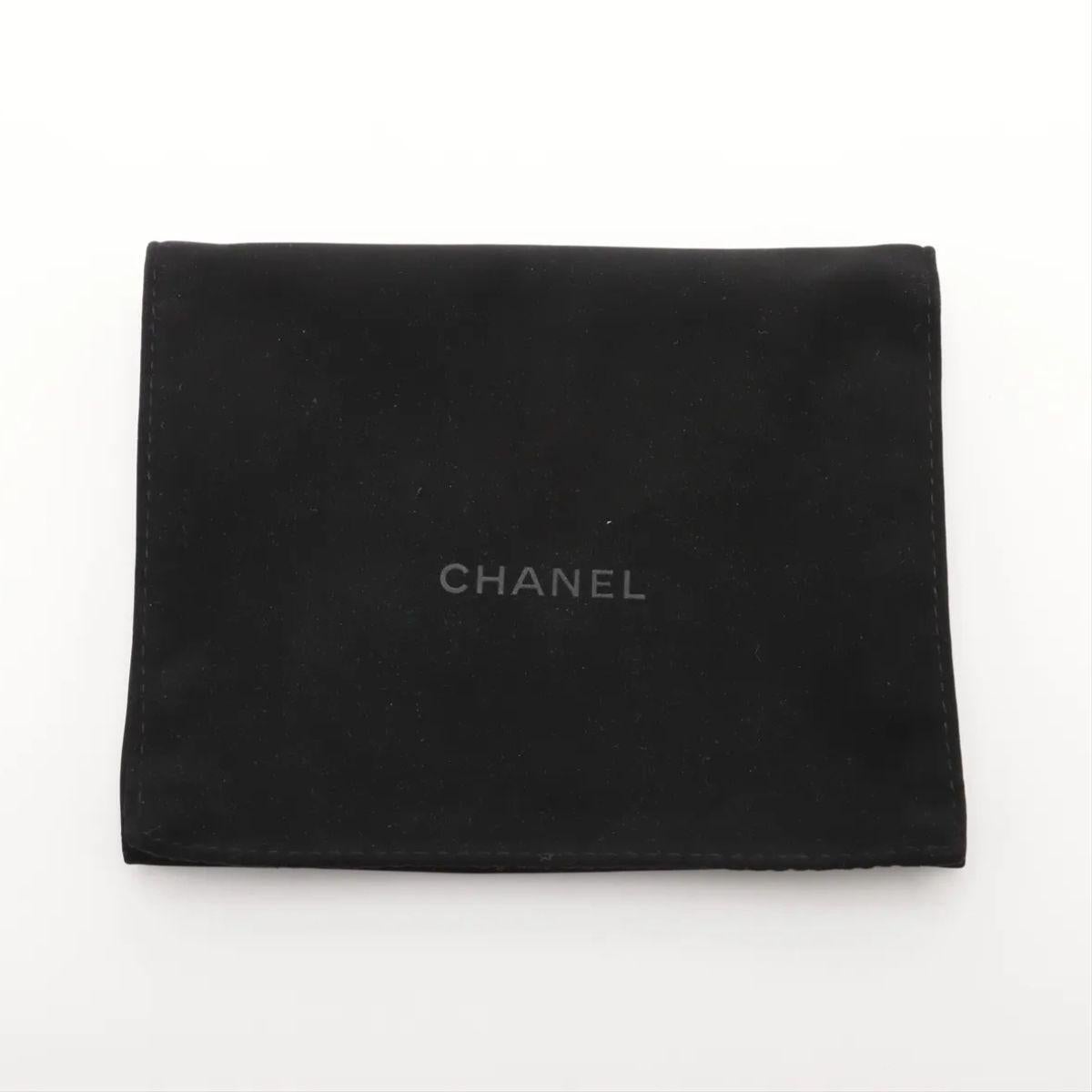 Chanel CC Logo Matelasse Lambskin Card Case Rosa in vendita 4