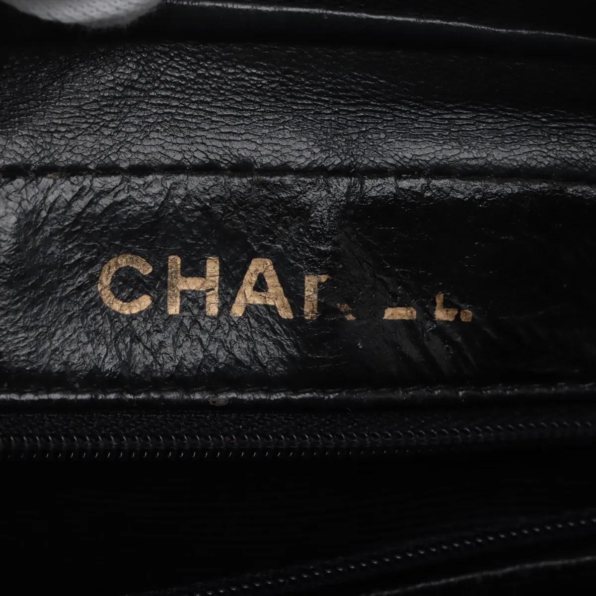 *Chanel CC Logo Matelasse Borsa a tracolla in pelle d'agnello Nero in vendita 6
