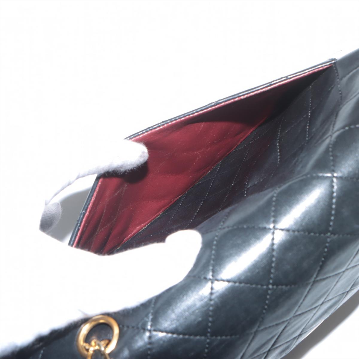 Chanel CC Logo Matelasse Lammleder Tasche mit doppelter Klappe und doppelter Kette Schwarz *VORBESTELLUNG* im Angebot 9