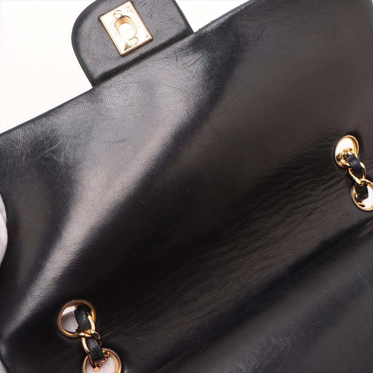 Chanel CC Logo Matelasse Lammleder Tasche mit doppelter Klappe und doppelter Kette Schwarz *VORBESTELLUNG* im Angebot 13