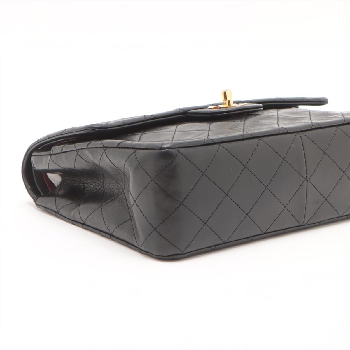 Chanel CC Logo Matelasse Lammleder Tasche mit doppelter Klappe und doppelter Kette Schwarz *VORBESTELLUNG* im Angebot 1