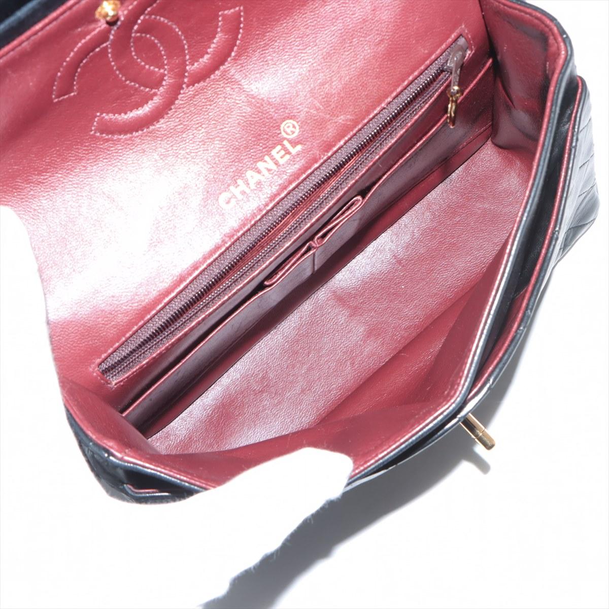 Chanel CC Logo Matelasse Lammleder Tasche mit doppelter Klappe und doppelter Kette Schwarz *VORBESTELLUNG* im Angebot 4