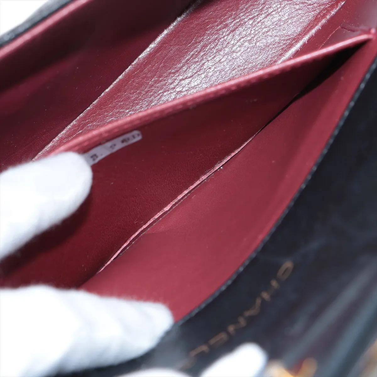 *Chanel CC Logo  Sac en cuir d'agneau matelassé à rabat unique et à chaîne unique Noir en vente 4
