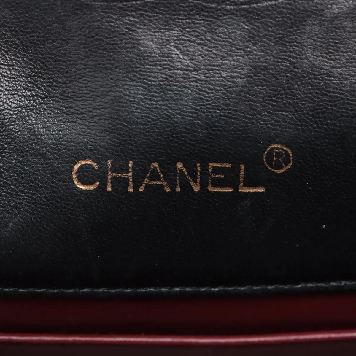 *Chanel CC Logo  Sac en cuir d'agneau matelassé à rabat unique et à chaîne unique Noir en vente 5