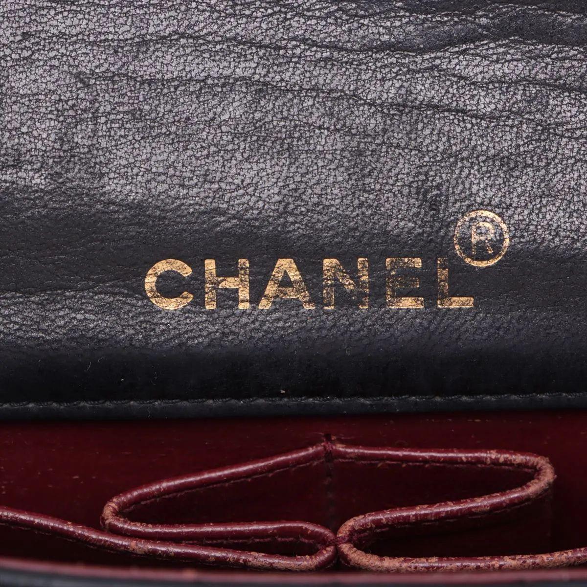Chanel CC Logo Mini Matelasse 19 Lambskin Single Flap Single Chain Bag Black For Sale 6