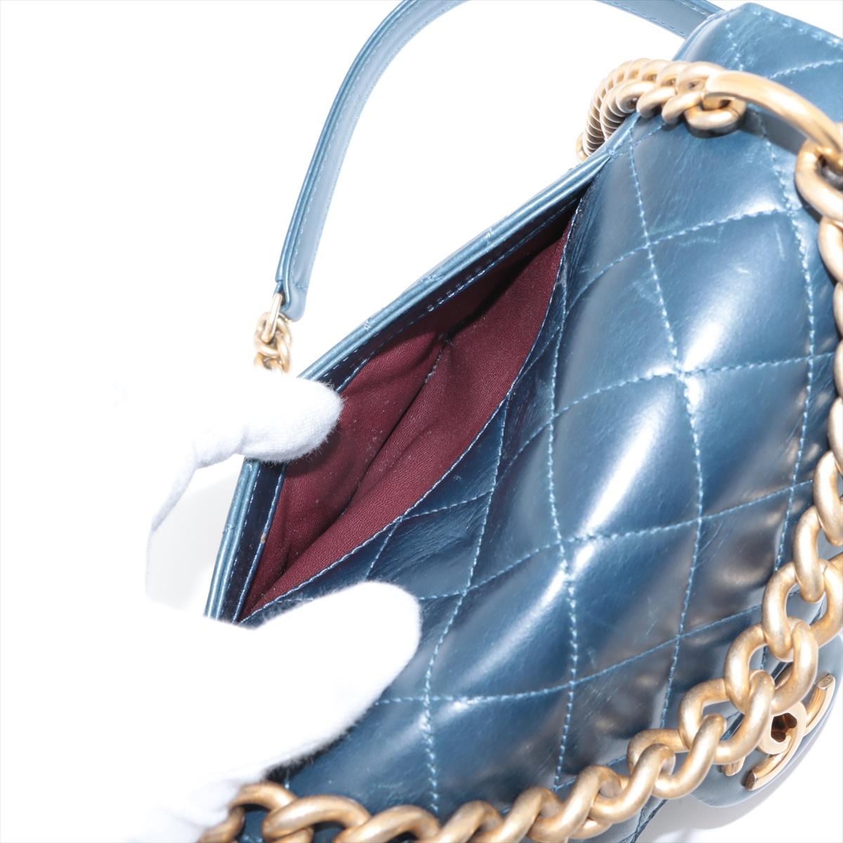Chanel CC Logo Mini Matelasse Leather Chain Shoulder Bag Azul * PREORDER * en venta 9