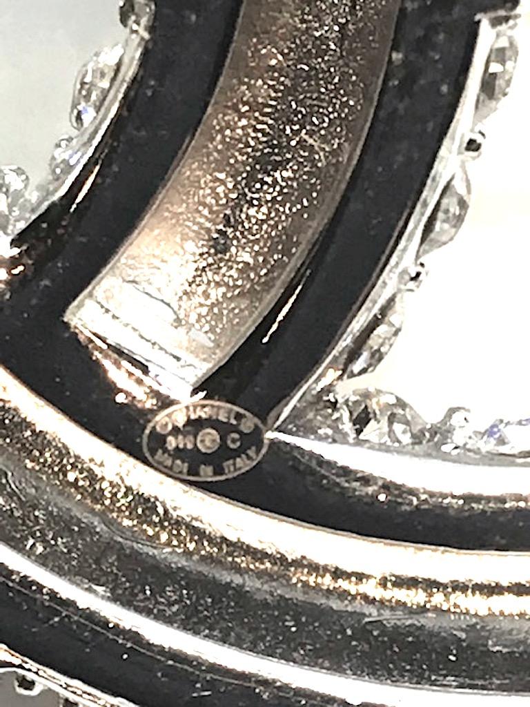 Chanel CC Logo Pave' Rhinestone Pin, 2019 3