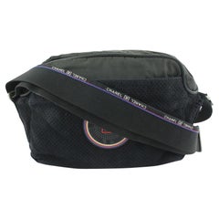 Chanel CC Logo Perforated Sports Messenger Bag 619cas616 