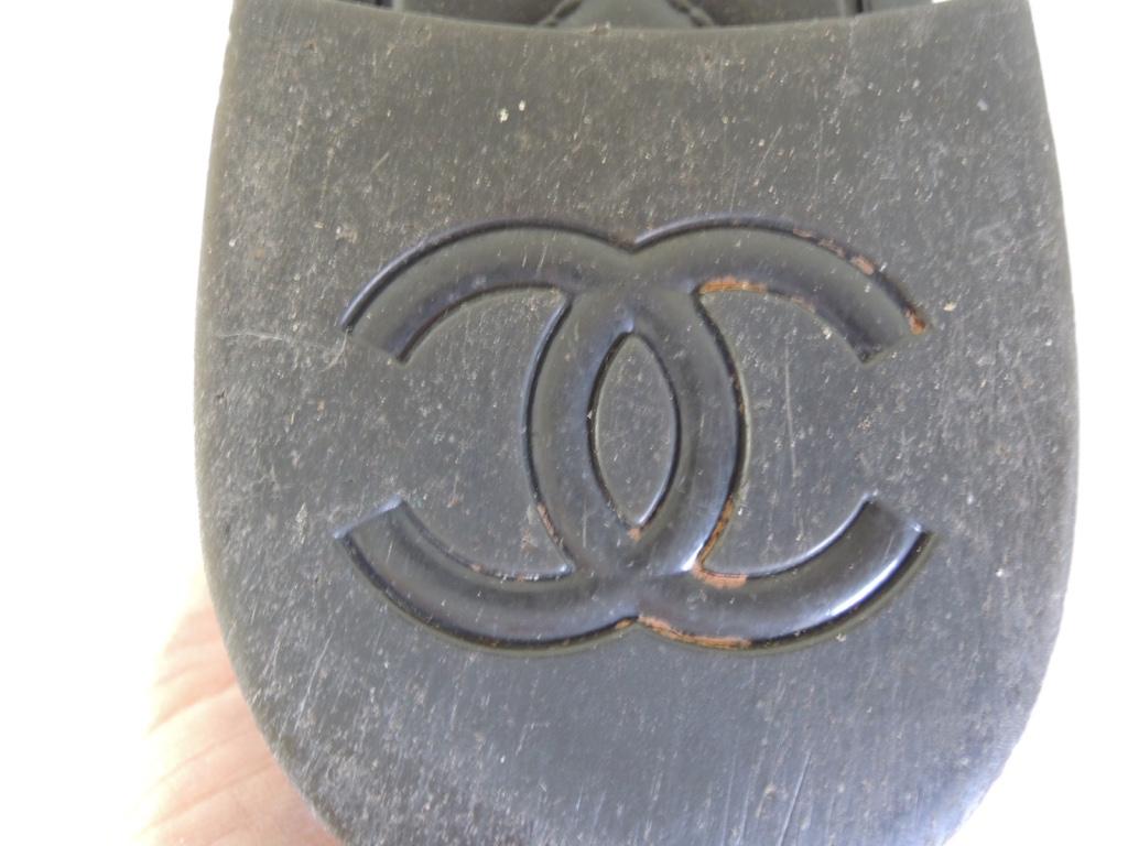 Women's Chanel CC Logo Rain Boots Size 39