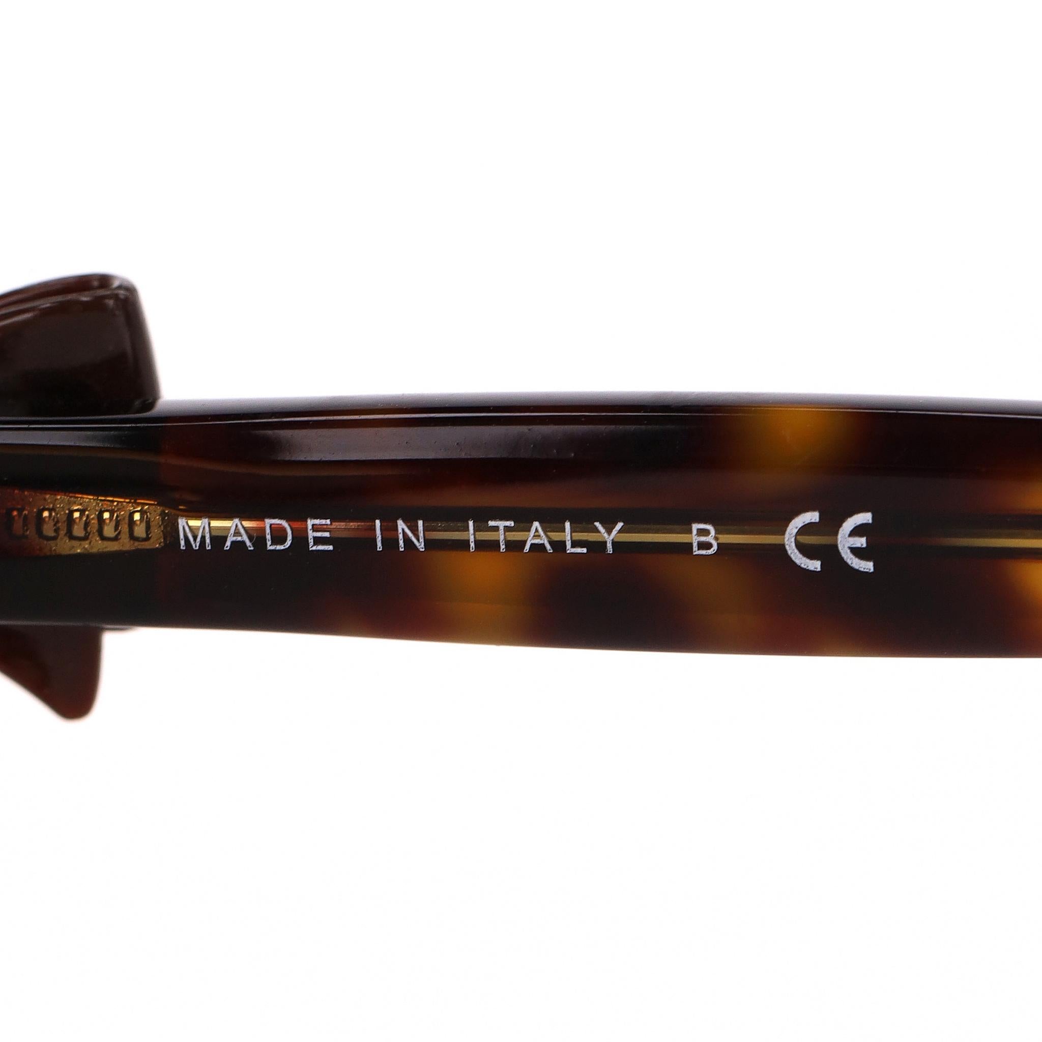 Gafas de sol Chanel 'CC' Logo Ribbon Detail Tortoise en venta 5