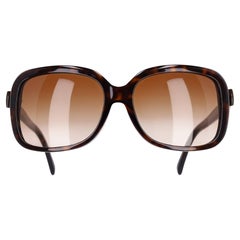 Chanel 'CC' Logo Ribbon Detail Tortoise Sunglasses