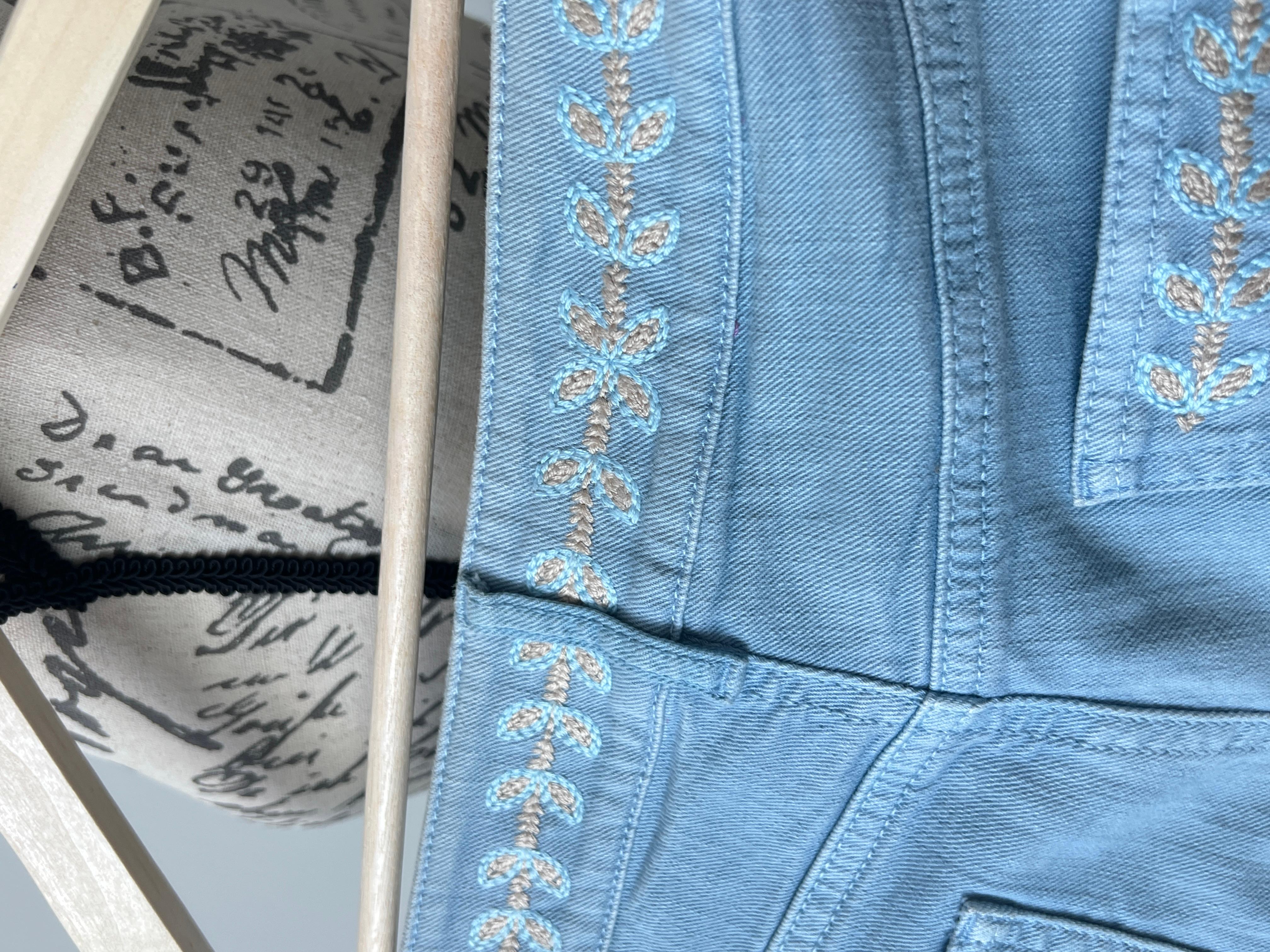 Chanel CC Logo Runway Embroidered Jeans 5