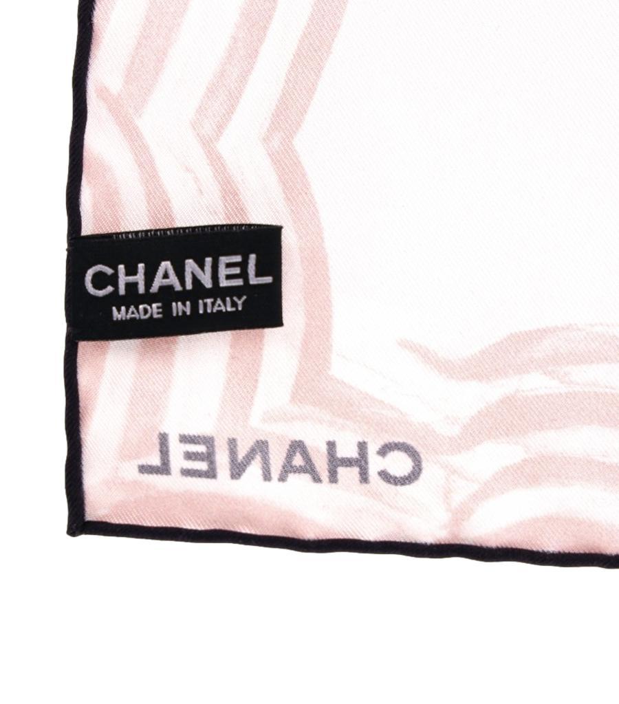 Chanel 'CC' Logo Seidenschal im Angebot 2