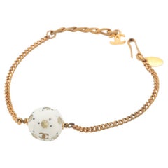 Chanel CC Logo Soccer Ball Charm Bracelet