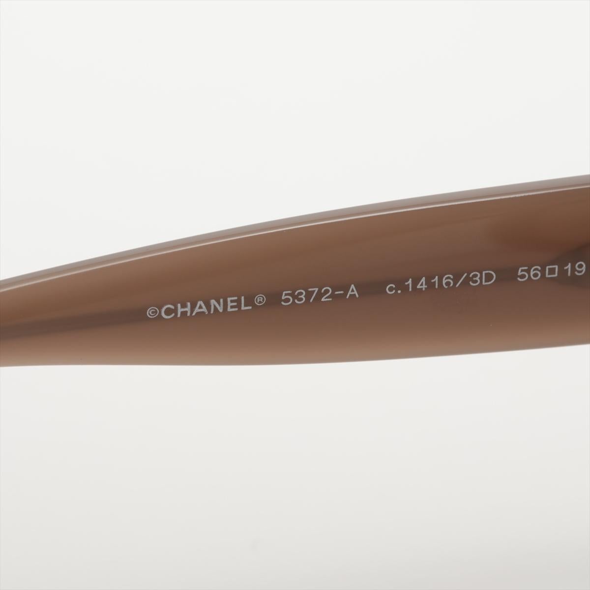 Chanel CC Logo Sunglass Plastic Beige For Sale 1