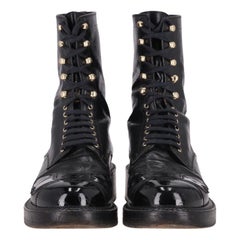 Chanel 'CC' Logo Utah Eagle Biker Boots