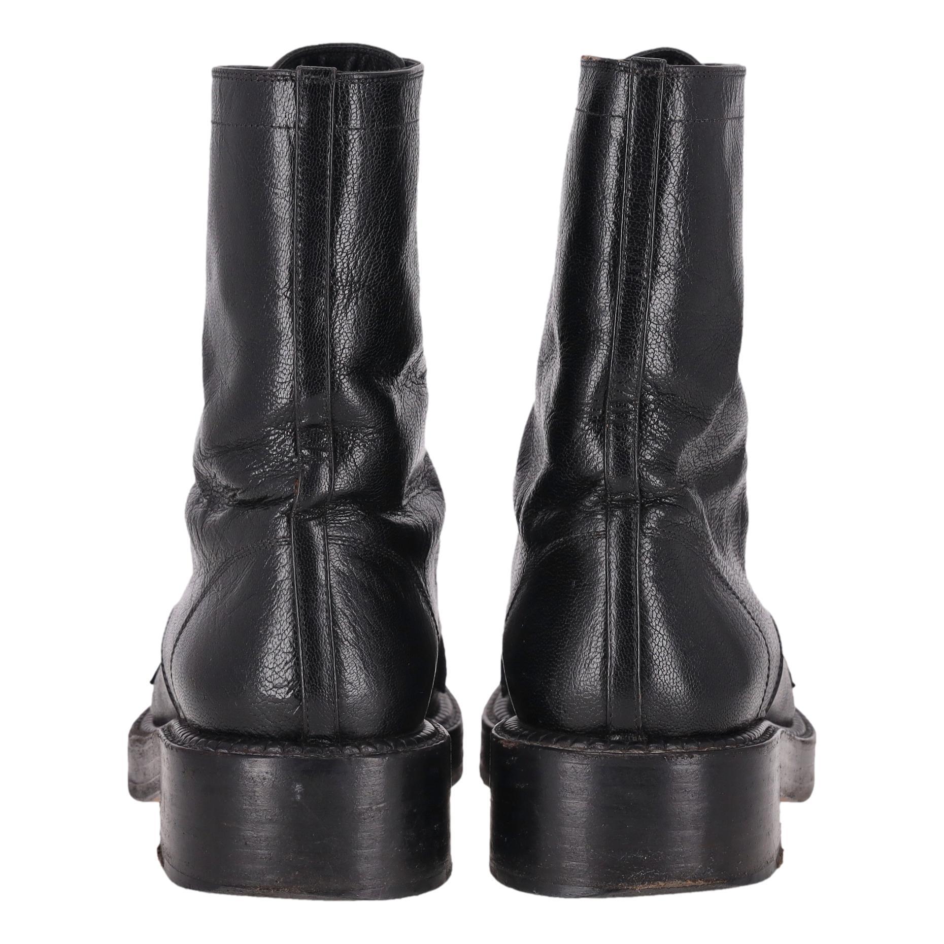 Chanel 'CC' Logo Utah Eagle Biker Boots In Good Condition For Sale In London, GB