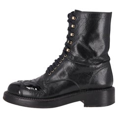 Chanel 'CC' Logo Utah Eagle Biker Boots