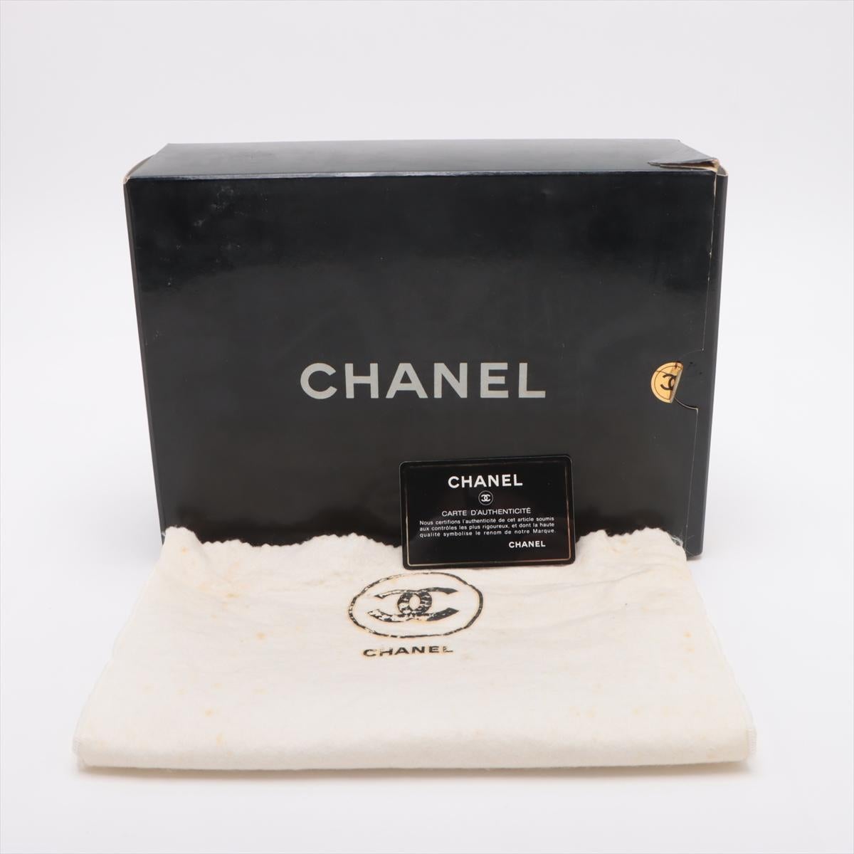 Chanel CC Logo V Stitch Lambskin Double Flap Double Chain Bag Beige 16