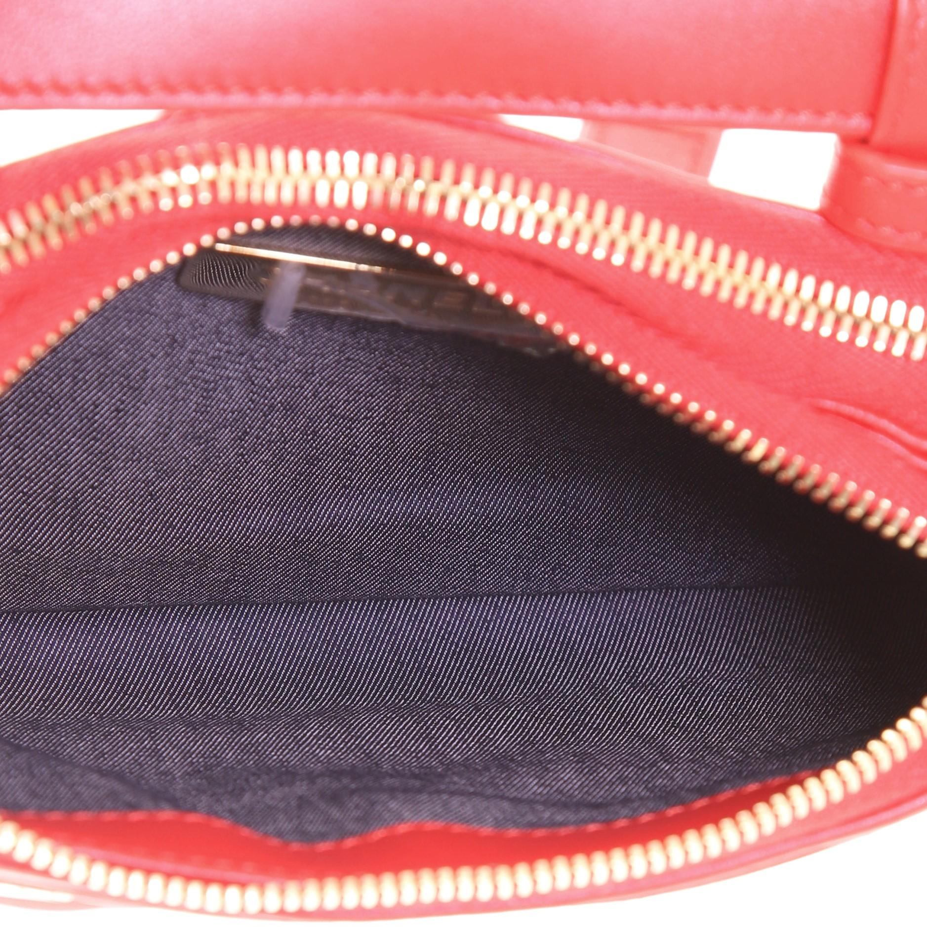 Chanel CC Mania Double Zip Belt Bag Lambskin 1