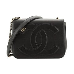 CHANEL Mini Square Small Chain Shoulder Crossbody Bag Black Quilt For Sale  at 1stDibs