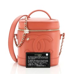 Chanel CC Mania Vanity Case Cuir d'agneau