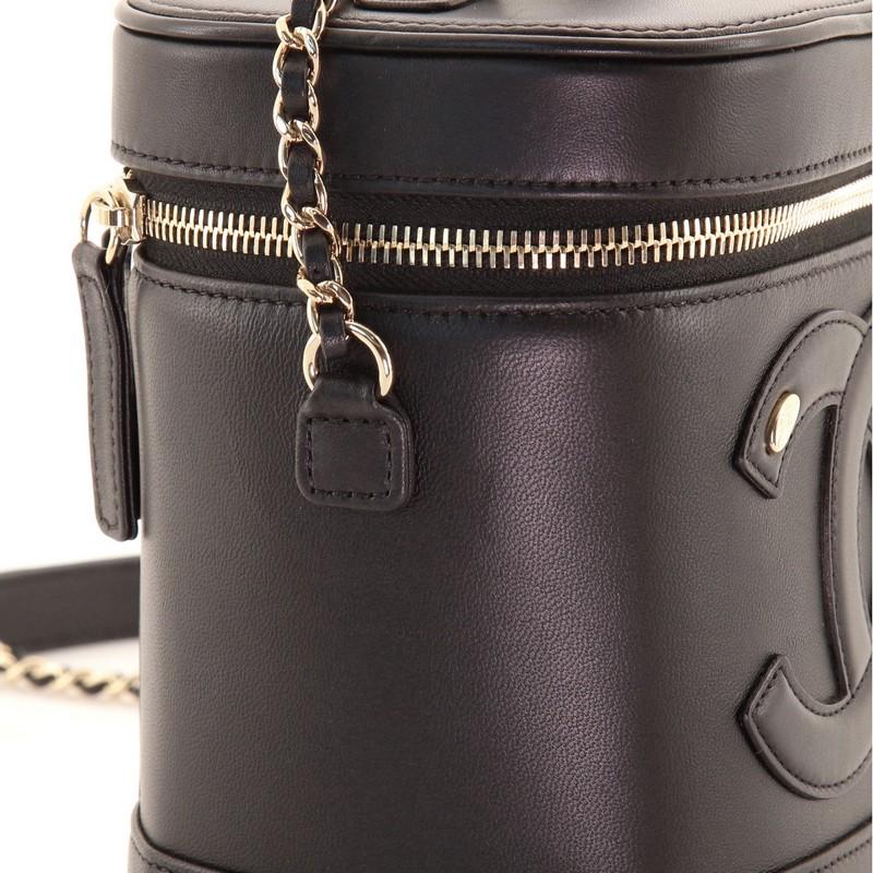 Chanel CC Mania Vanity Case Lambskin In Good Condition In NY, NY